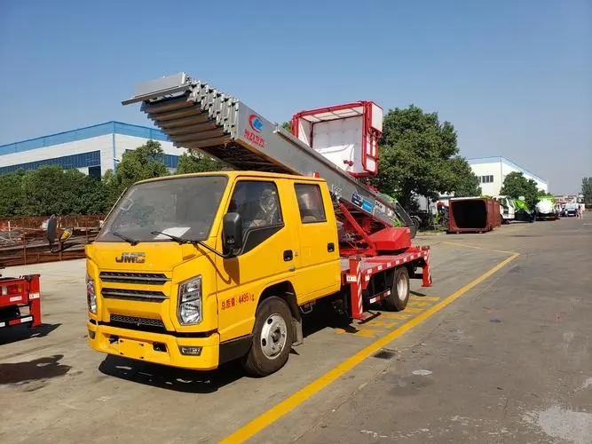 安化附近云梯车出租 砂石搬运