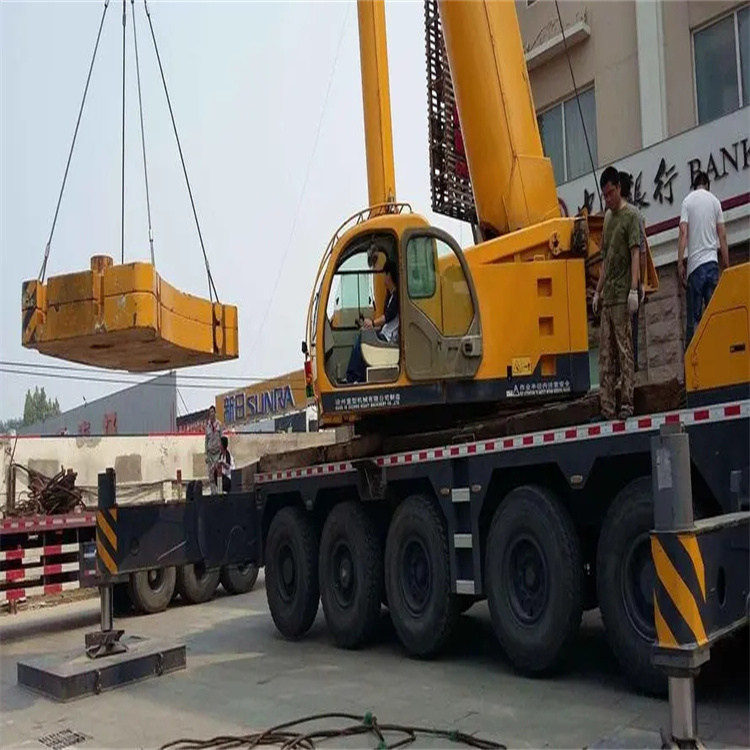 安化当地吊车出租|机器吊装|75吨|工厂搬迁服务